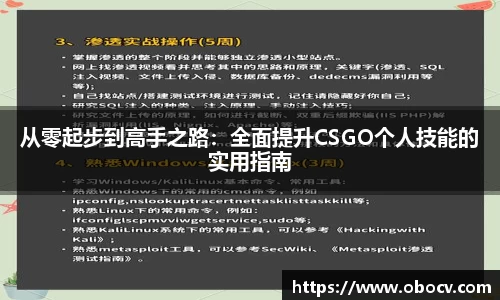 从零起步到高手之路：全面提升CSGO个人技能的实用指南