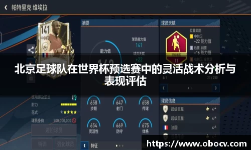 北京足球队在世界杯预选赛中的灵活战术分析与表现评估